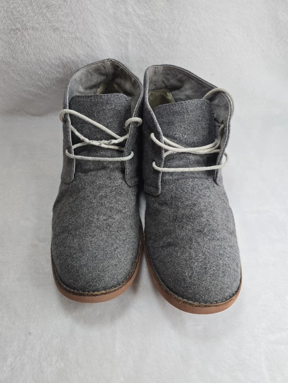 UGG Australia Westly Wool Chukka Boots- Men's Size 10 (USA) Charcoal Gray Wool